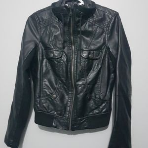 Faux leather jacket